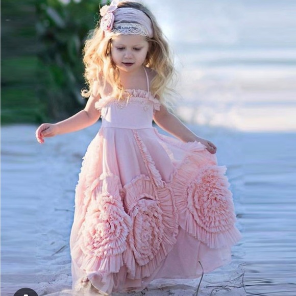 DOLLCAKE A Beautiful Mess Frock Tulle Tutu Girls Dress - Picture 2 of 9